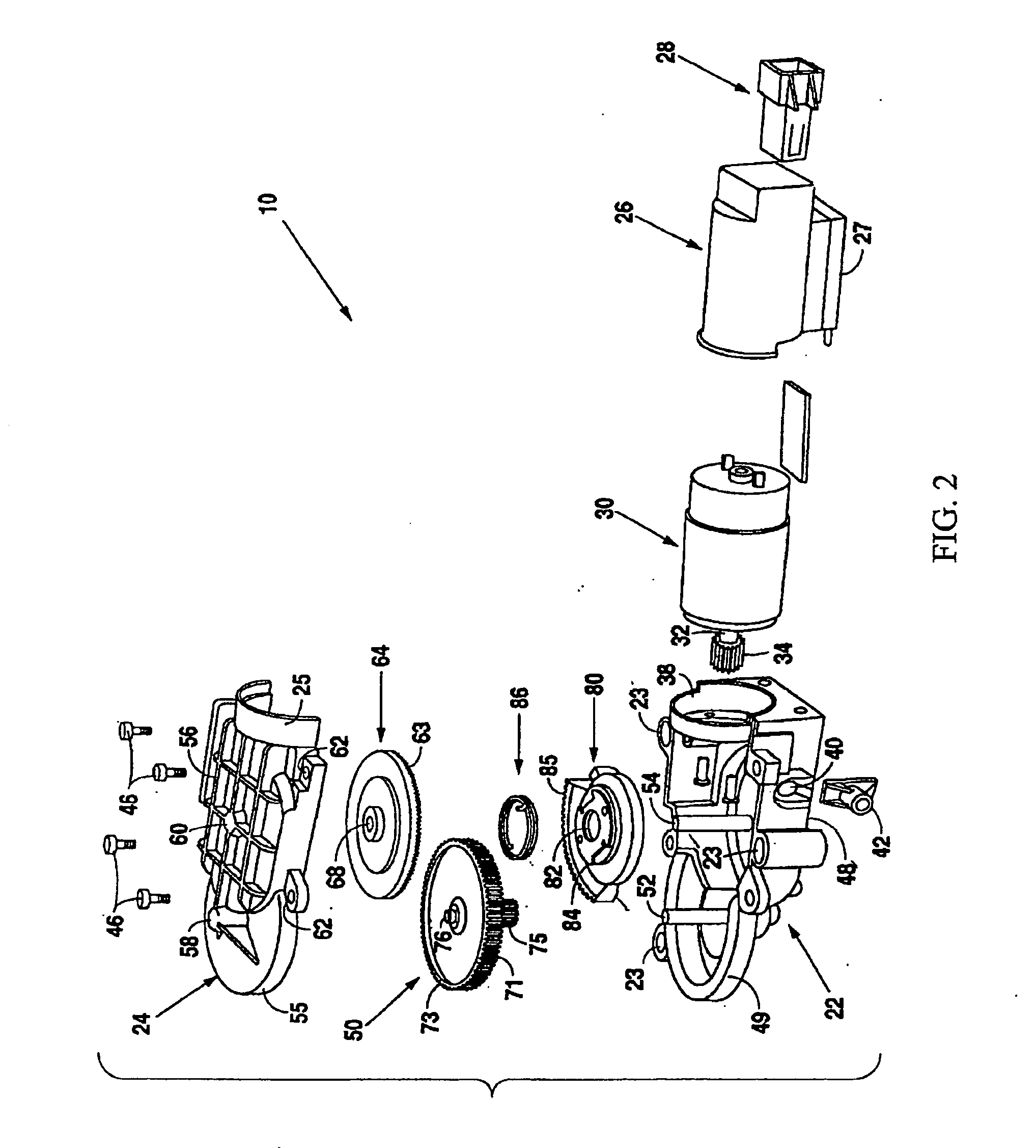 Electromechanical cable actuator assembly controller