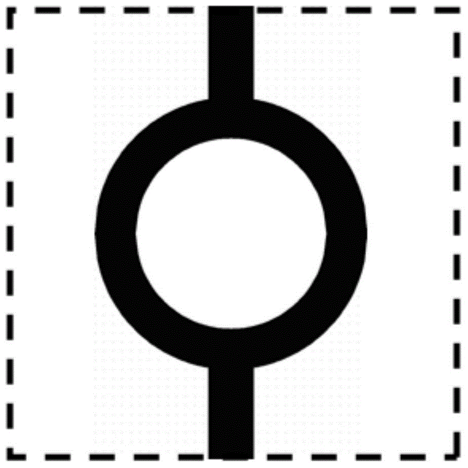 Single connecting rod column and circular ring cylinder based large absolute forbidden band square lattice photonic crystal