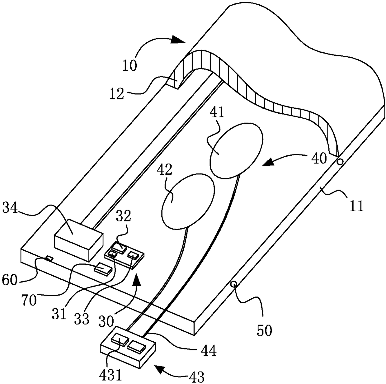 Intelligent pillow and mattress capable of automatically monitoring human health state