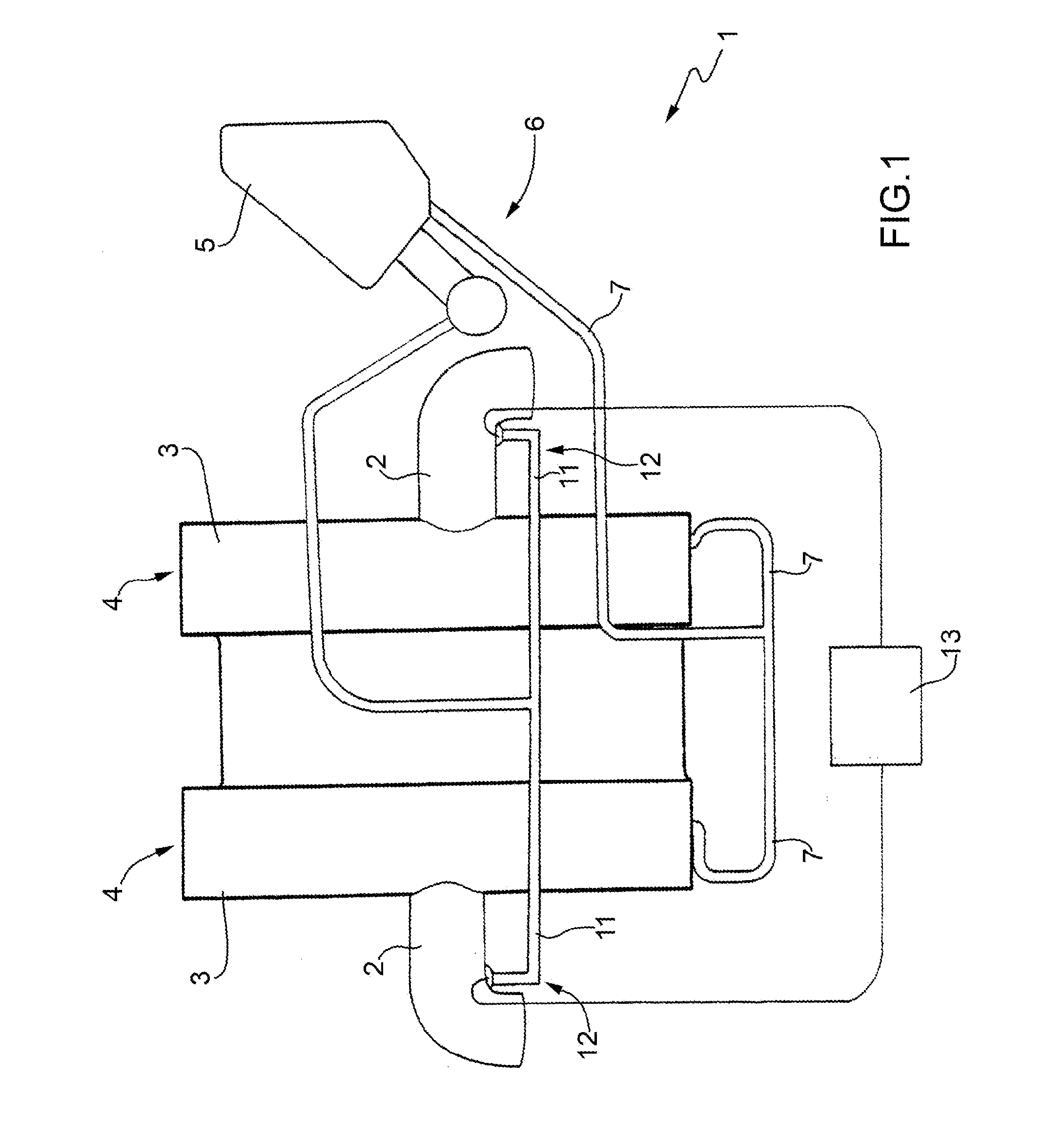 Connecting device for the fluid-tight connection between two pipes in an internal combustion engine