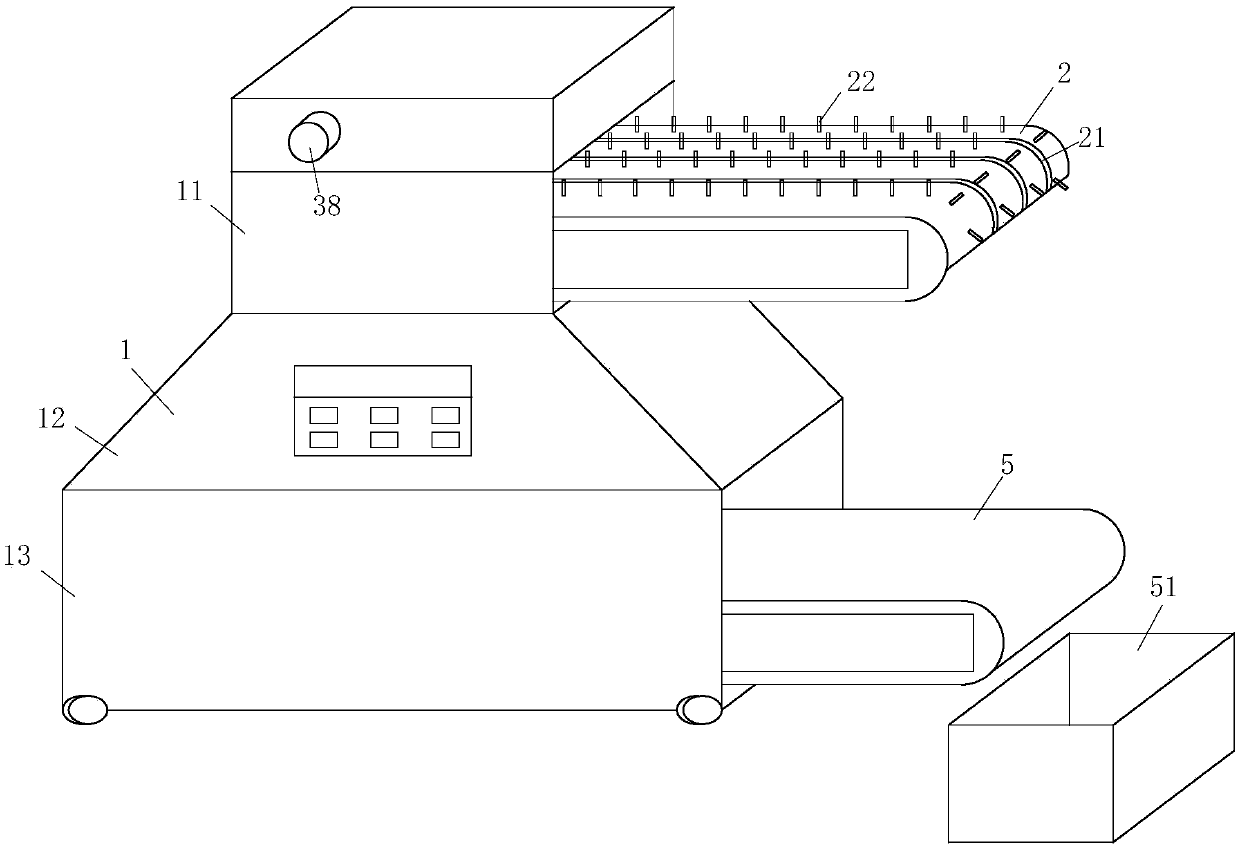 Cloth smashing machine at low rotating speed