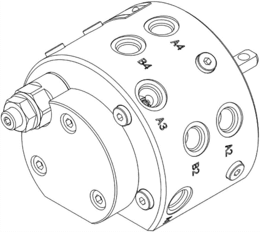 Rotary multi-way valve with pressure maintaining and shock preventing functions