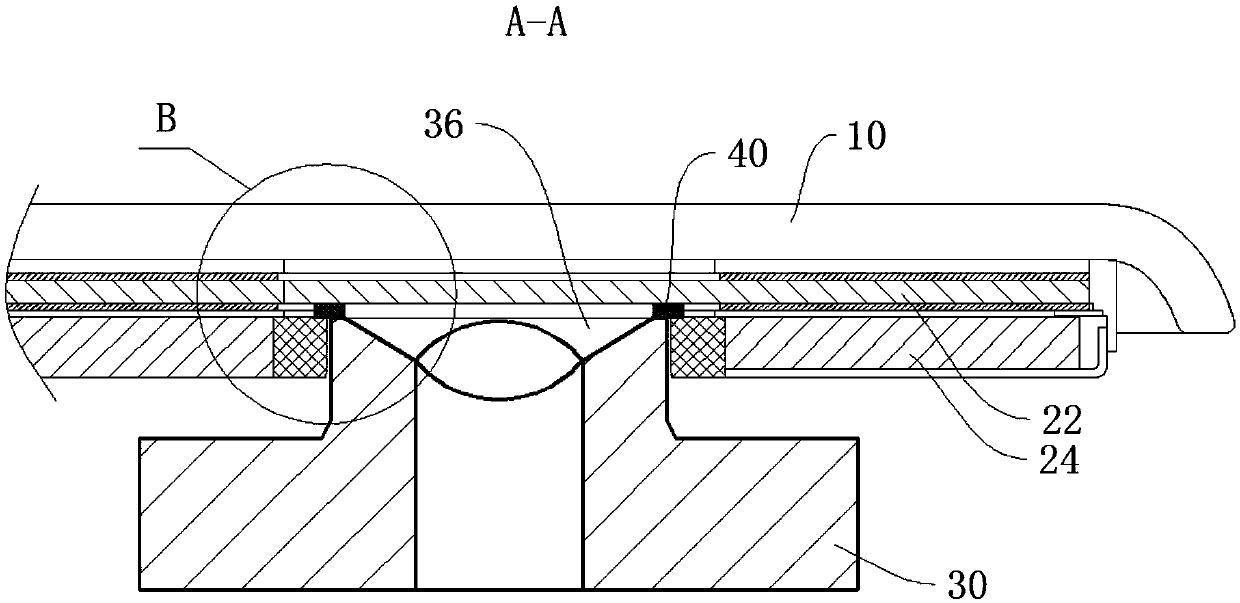 Display screen component, electronic equipment and manufacturing method of electronic equipment