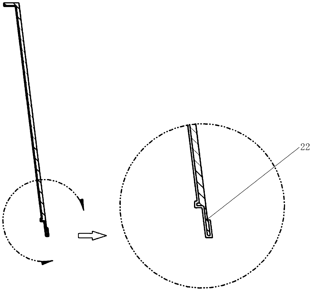 Machining method of thin-walled shell with complex mesh