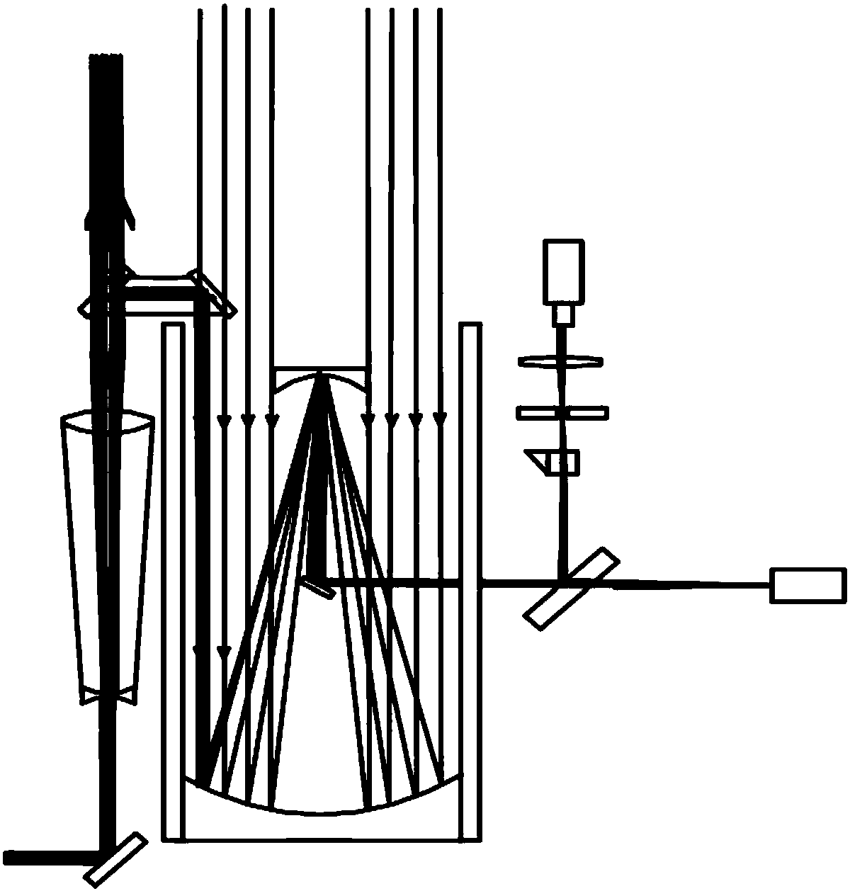 Device for real-time and high-precision monitoring of direction of laser-range finding light beam