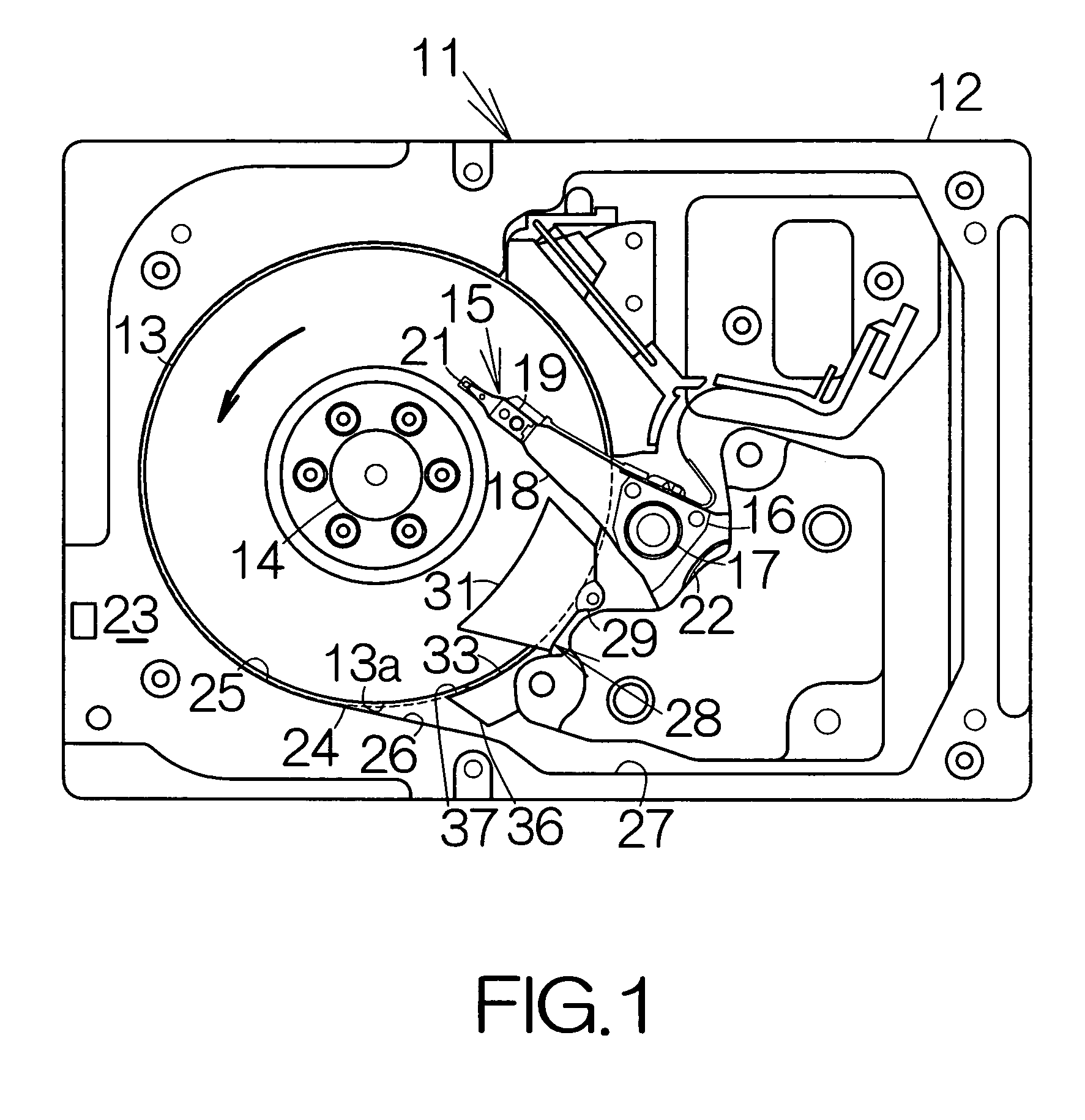 Recording disk drive having shroud