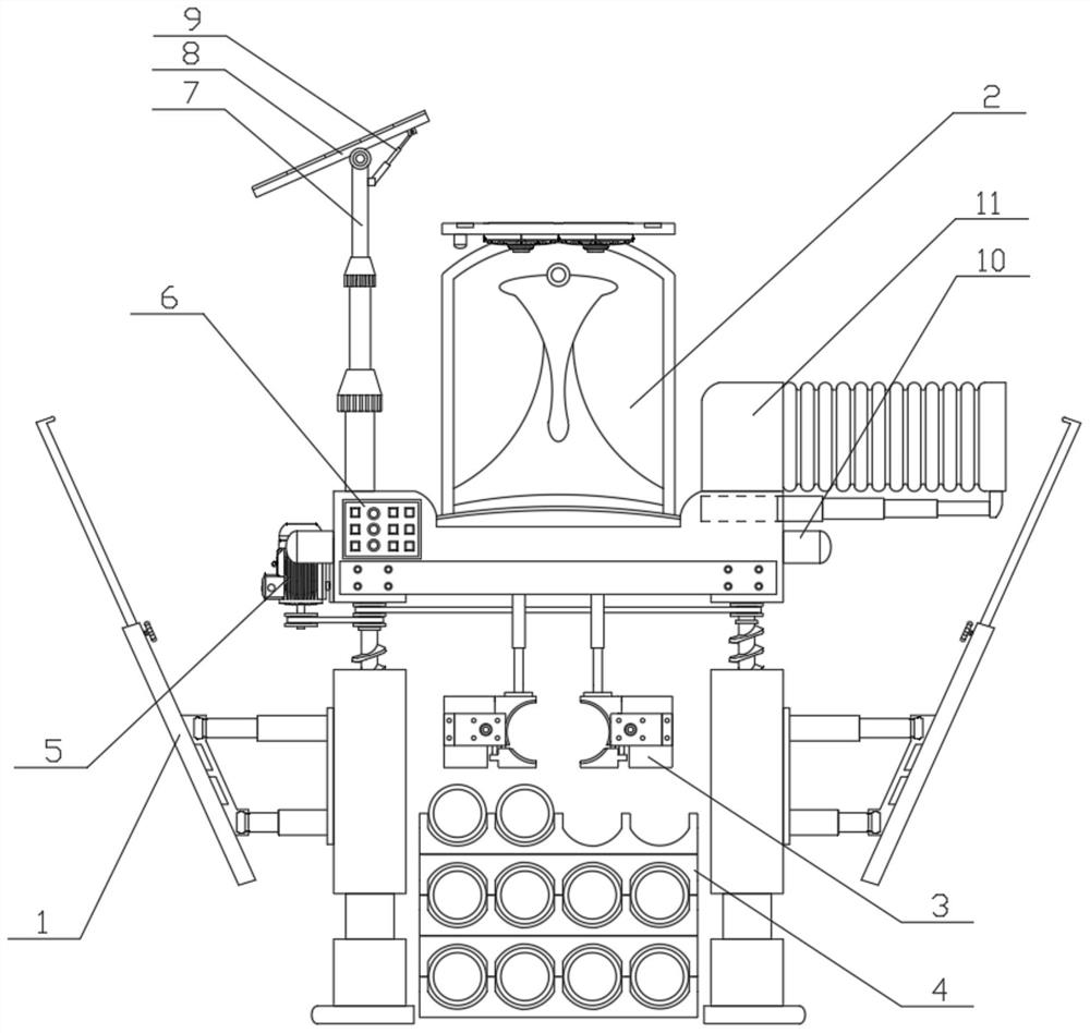 An integrated equipment for erecting and installing pp pipes