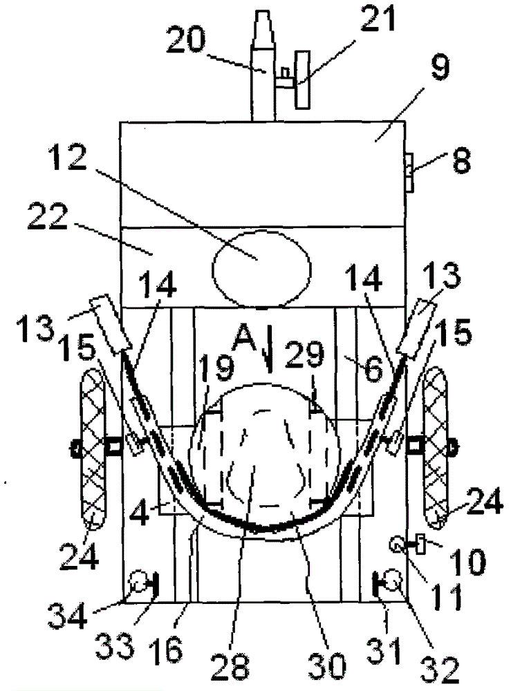 Medical/rehabilitation multipurpose push-cart with enclosure for providing convenience for urination and defecation of surgical patients