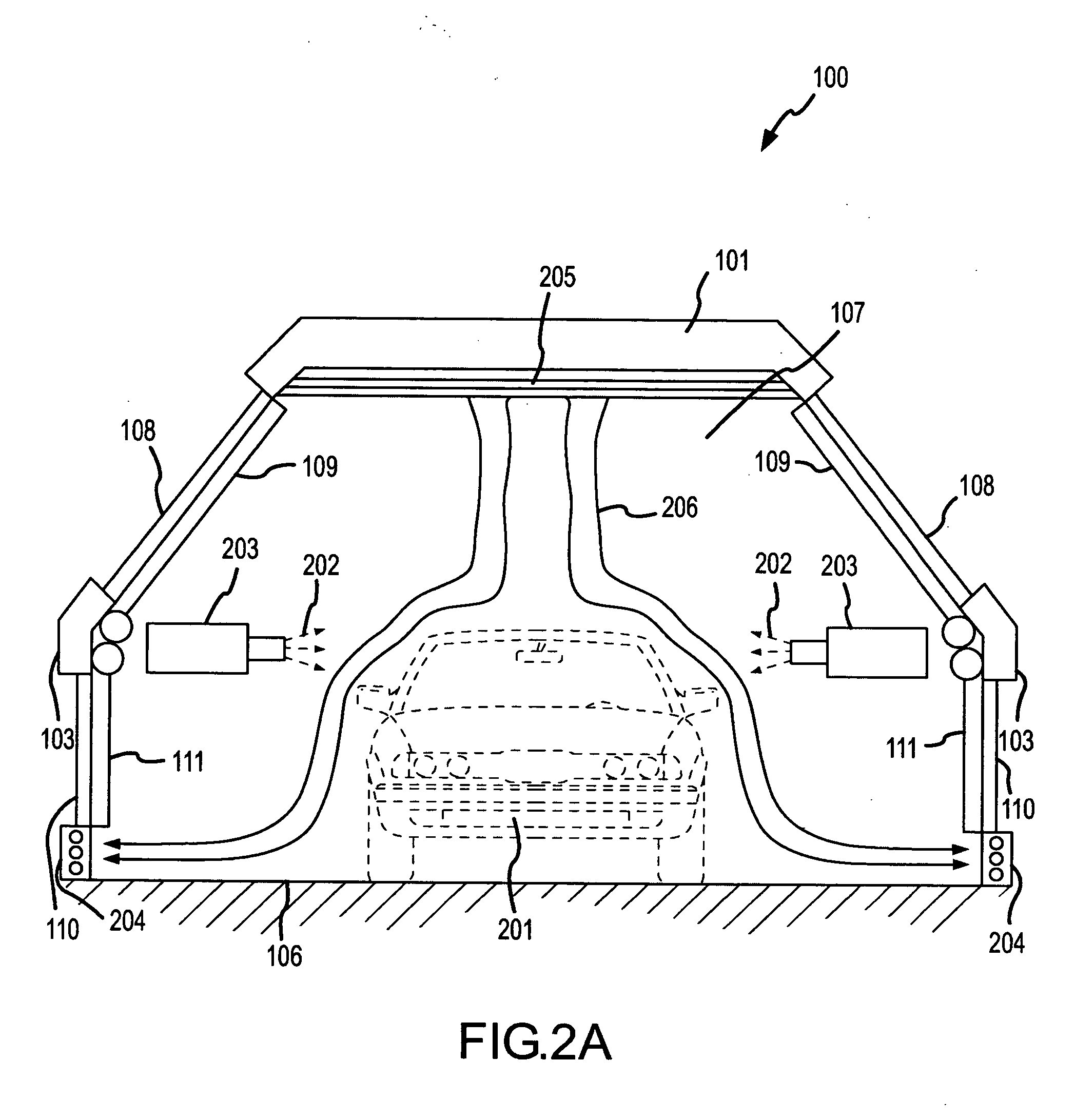 UV curing structure and process