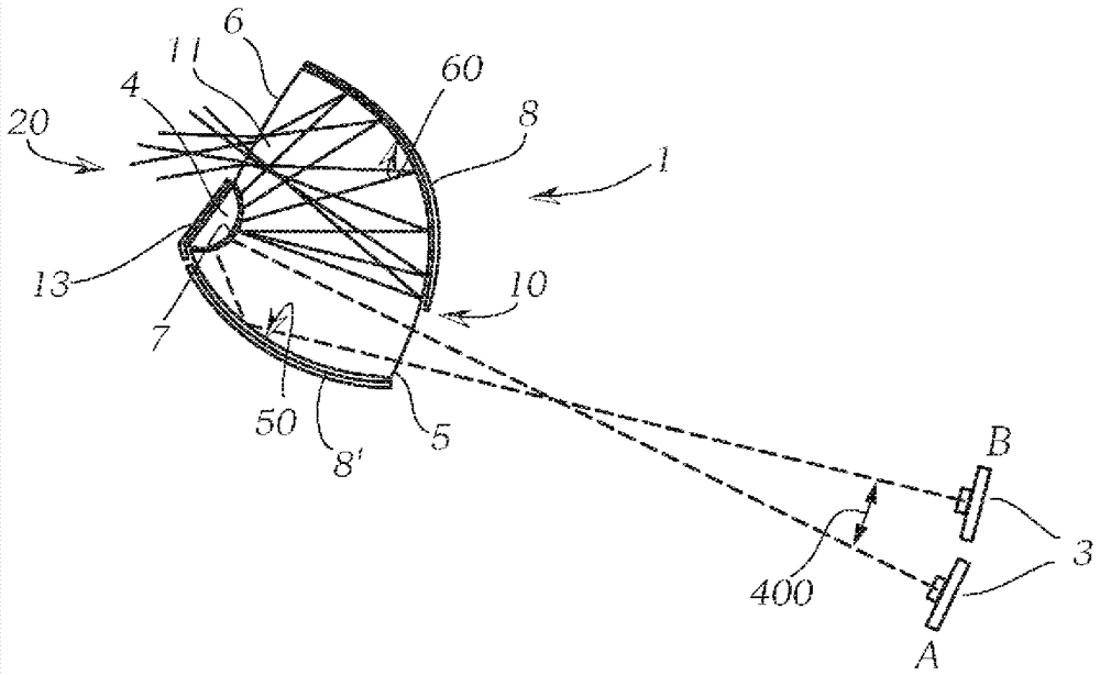 Light guide elements for laser automotive headlights