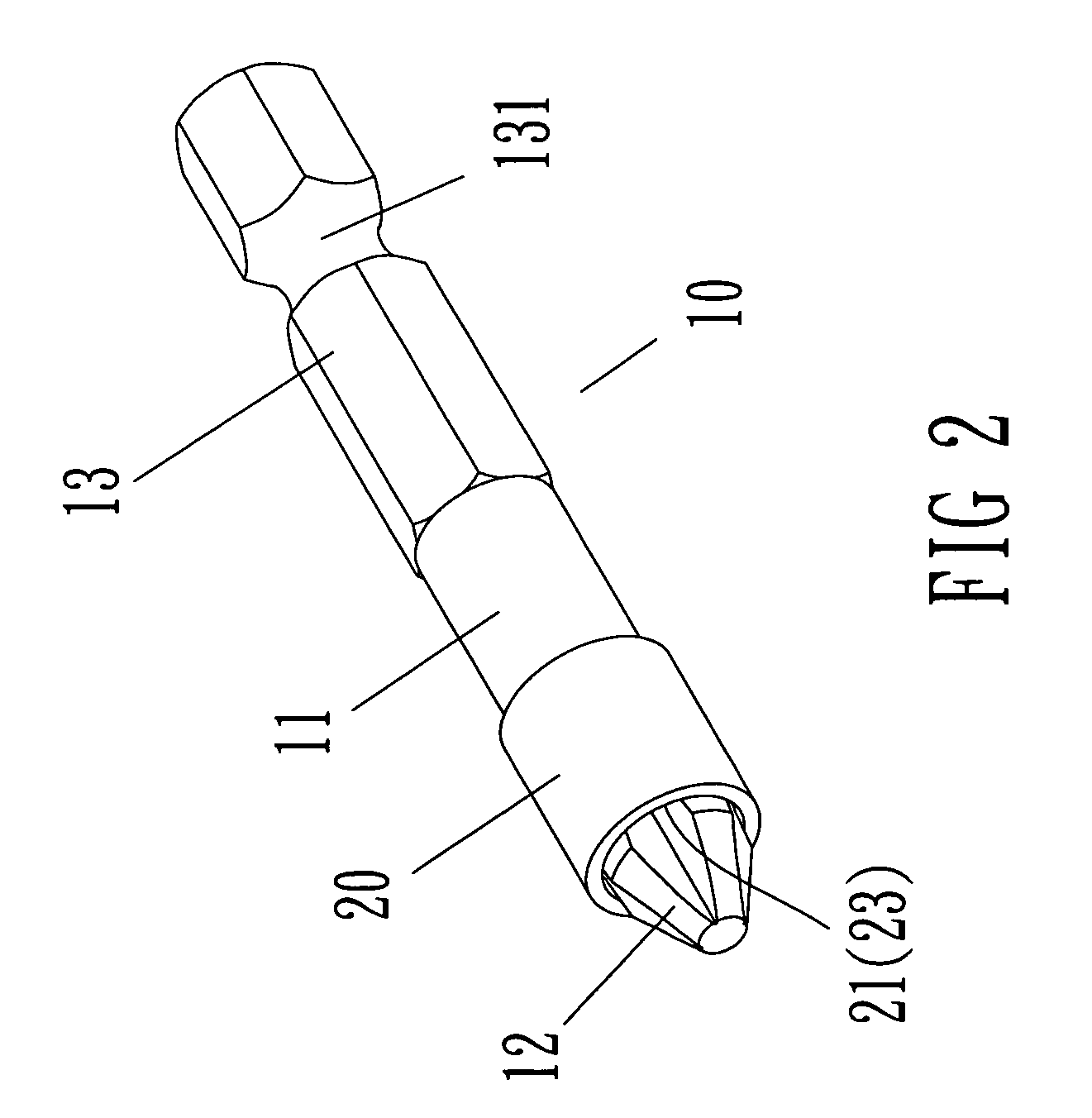 Screwdriver bit structure having auxiliary positioning function