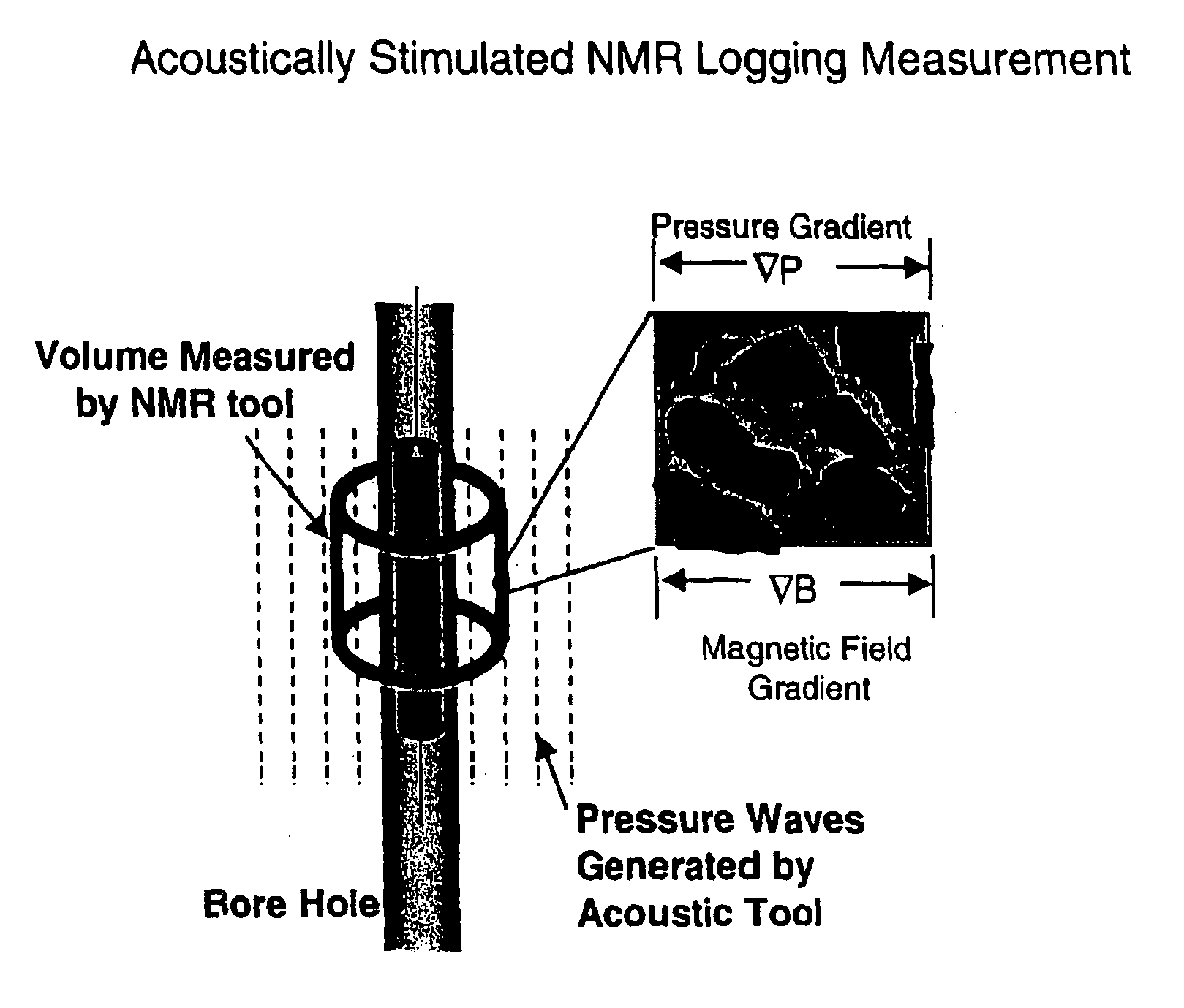 Fluid flow properties from acoustically stimulated NMR