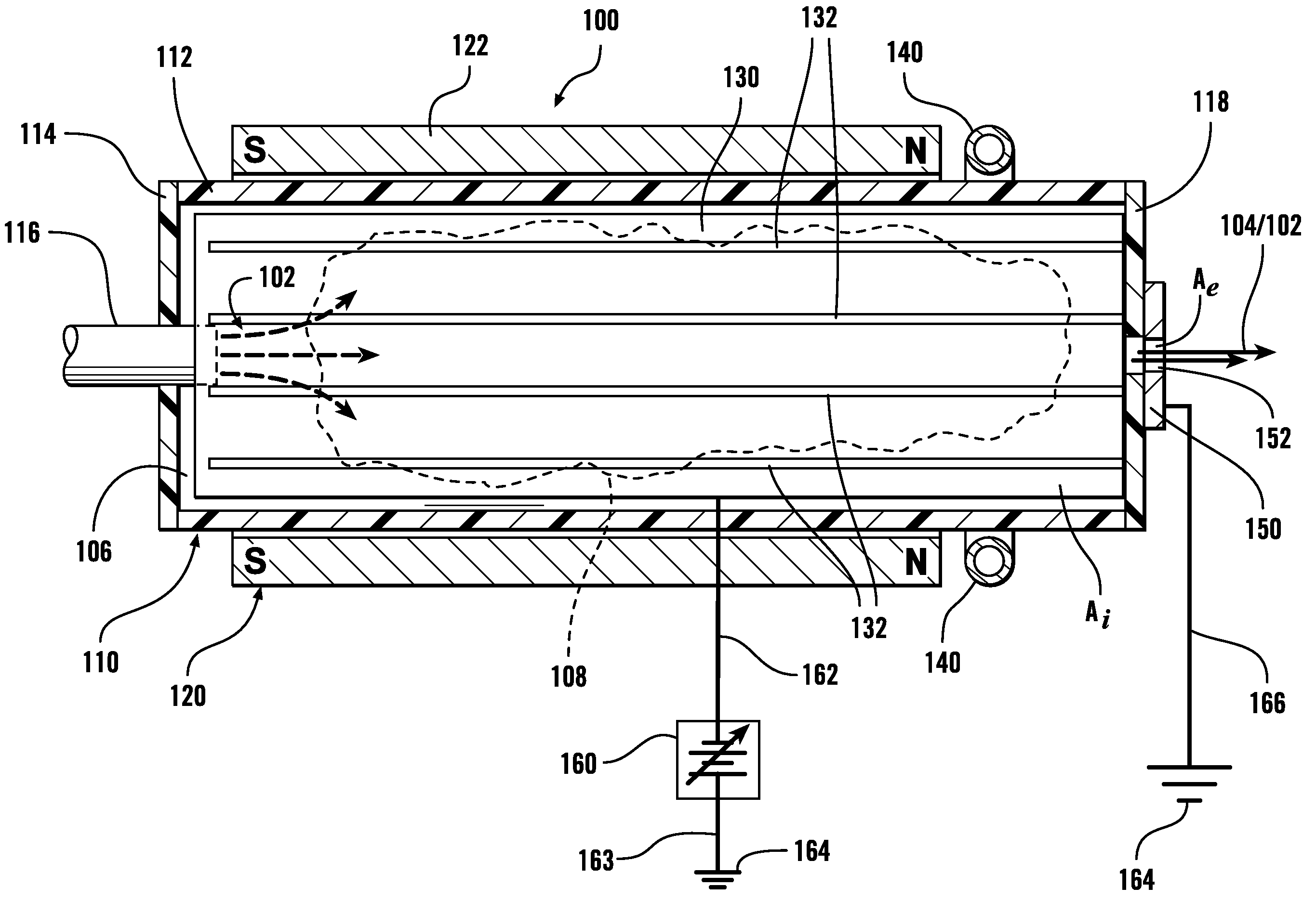 Non-ambipolar radio-frequency plasma electron source and systems and methods for generating electron beams