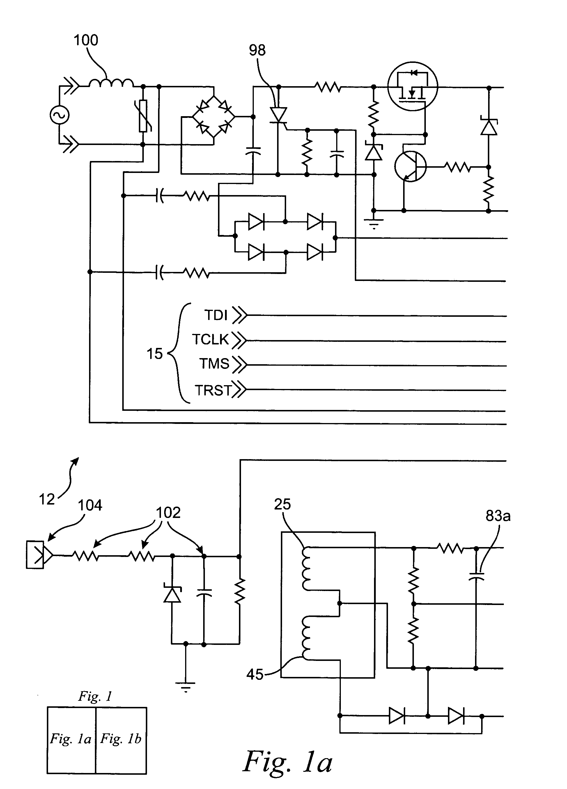 Load recognition and series arc detection using bandpass filter signatures