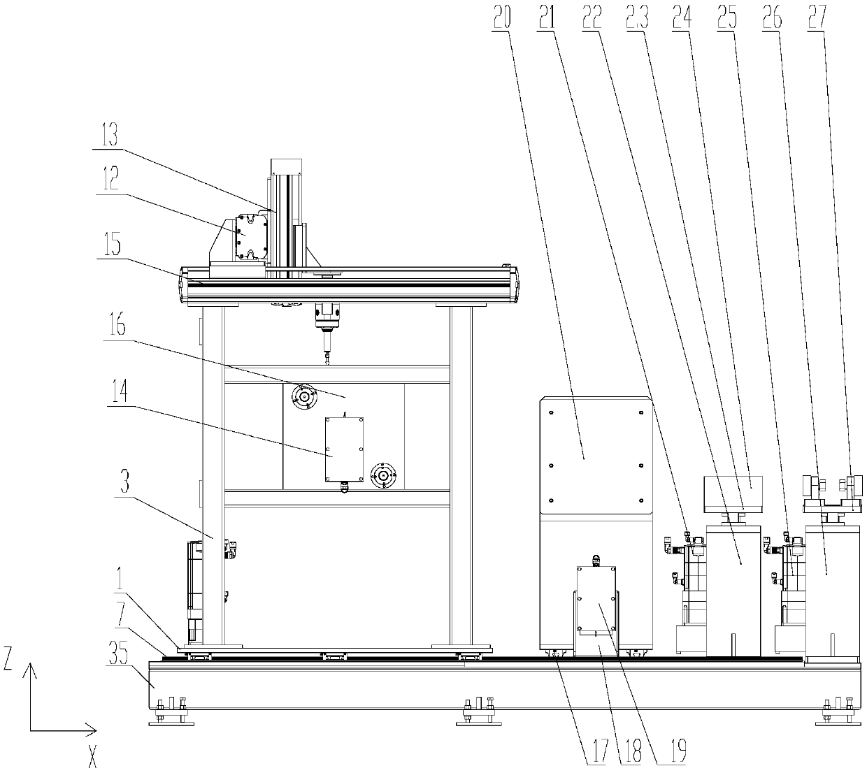 Full-automatic grinding mechanism achieving automatic posture adjustment based on force feedback