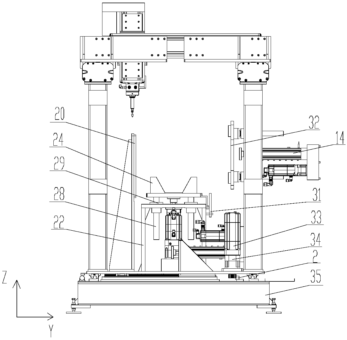 Full-automatic grinding mechanism achieving automatic posture adjustment based on force feedback