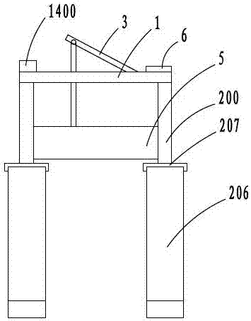 Lifting table with automatic slope adjusting function and control method thereof