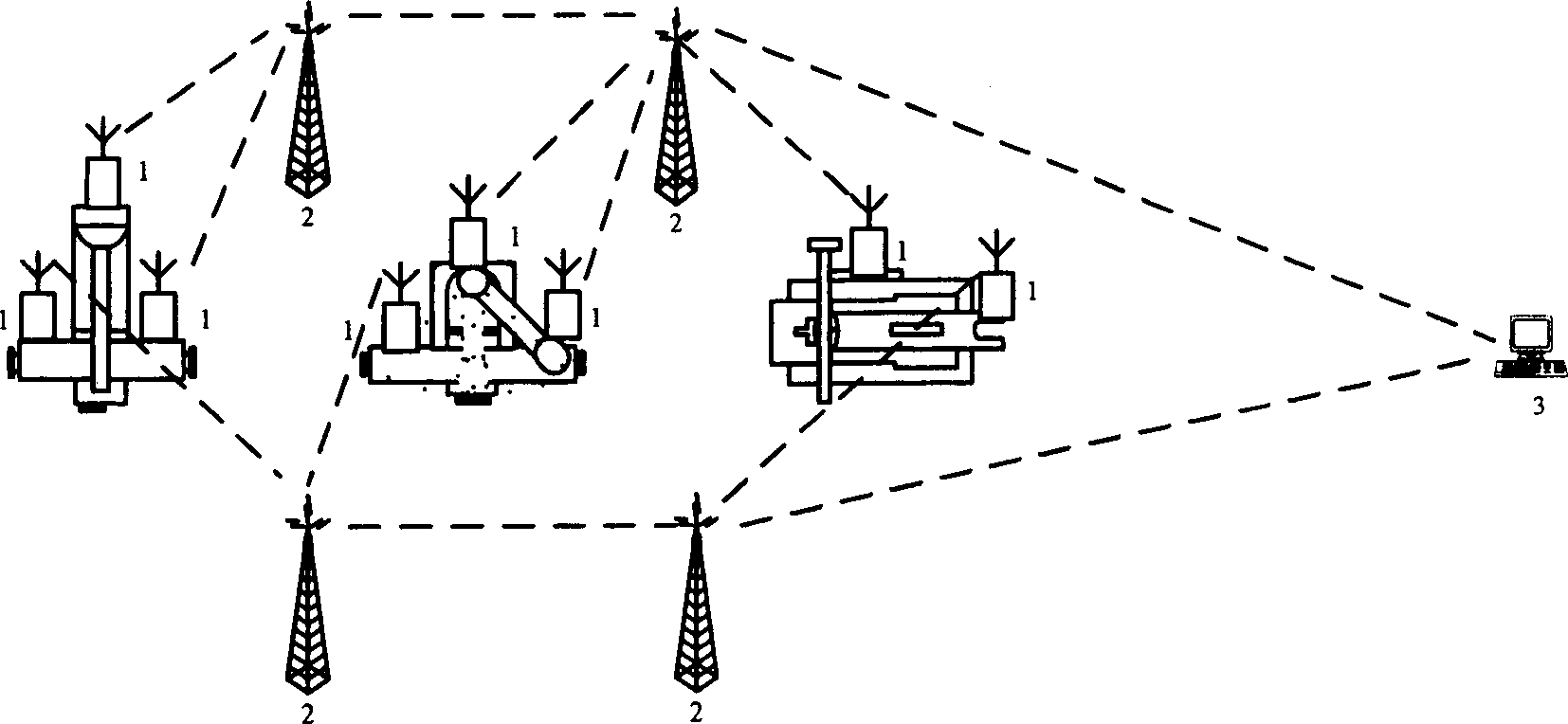 Monitoring system on site level of flow industrial equipment in large scale based on wireless sensor network