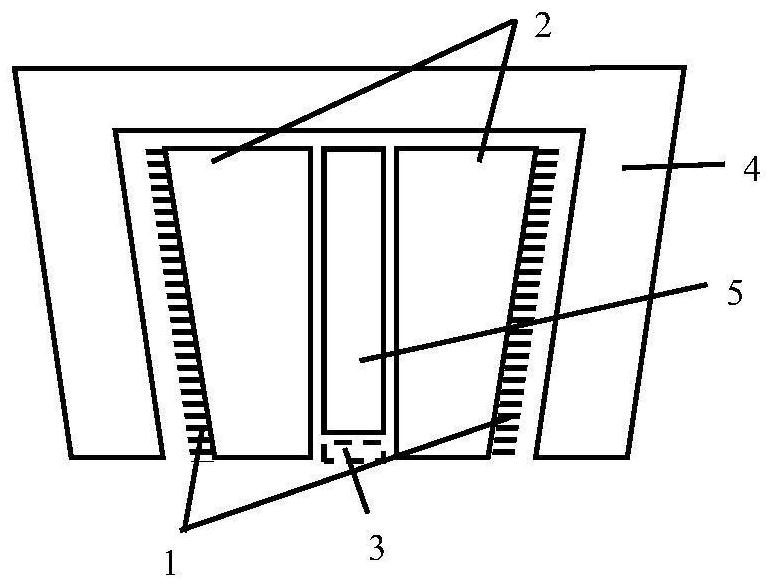 Magnetism gathering type eddy current sensor