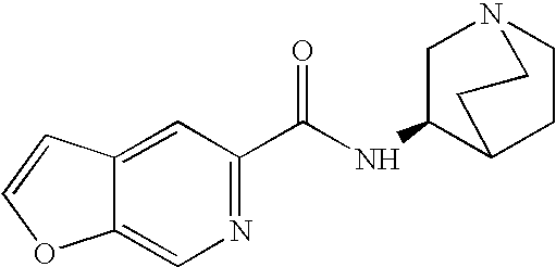 Crystalline fumarate salts of 1-azabicyclo[2.2.2]oct substituted furo[2,3-c]pyridinyl carboxamide and compositions and preparations thereof