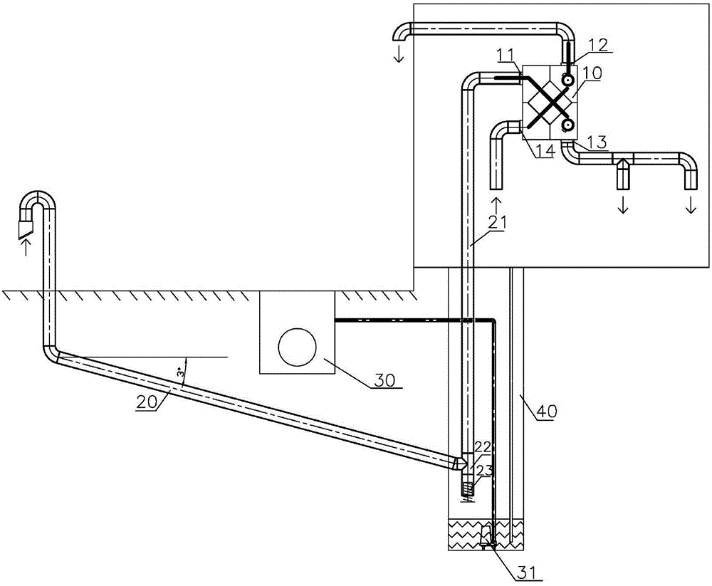 Buried pipe type energy-saving ventilation system