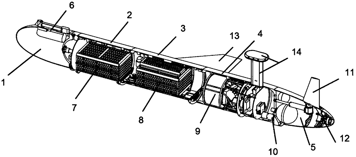 Electromagnetic type emergency load rejection device for underwater glider