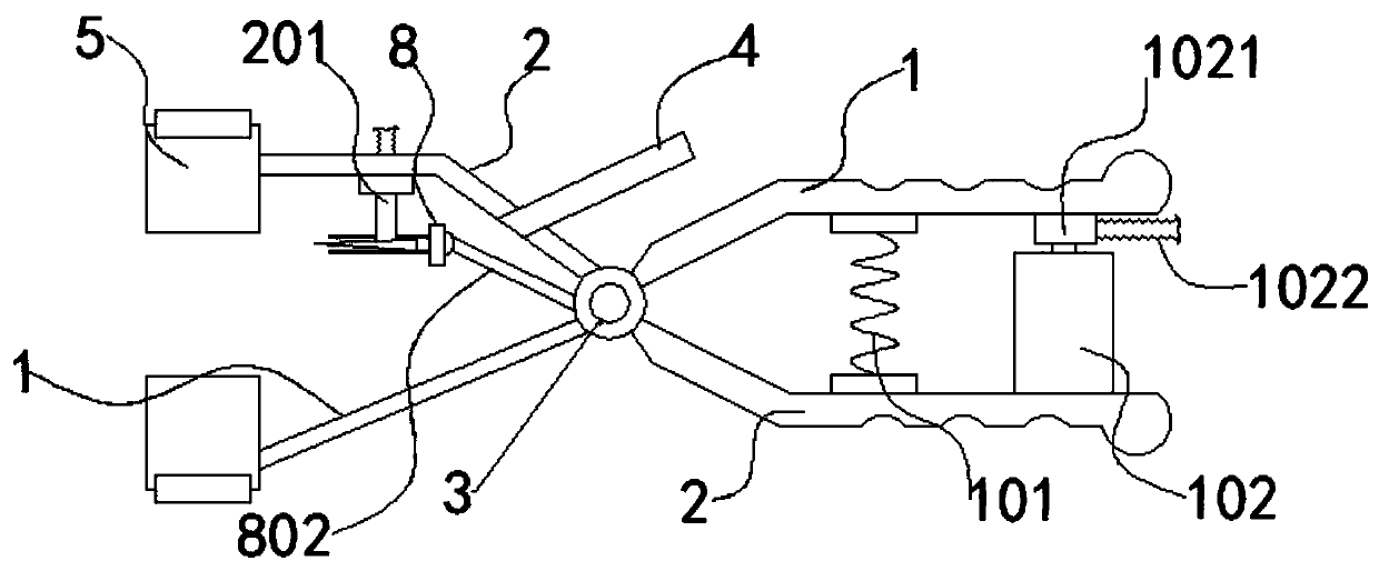 Grafting knife suitable for rootstock ends