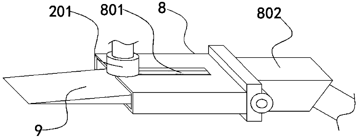 Grafting knife suitable for rootstock ends