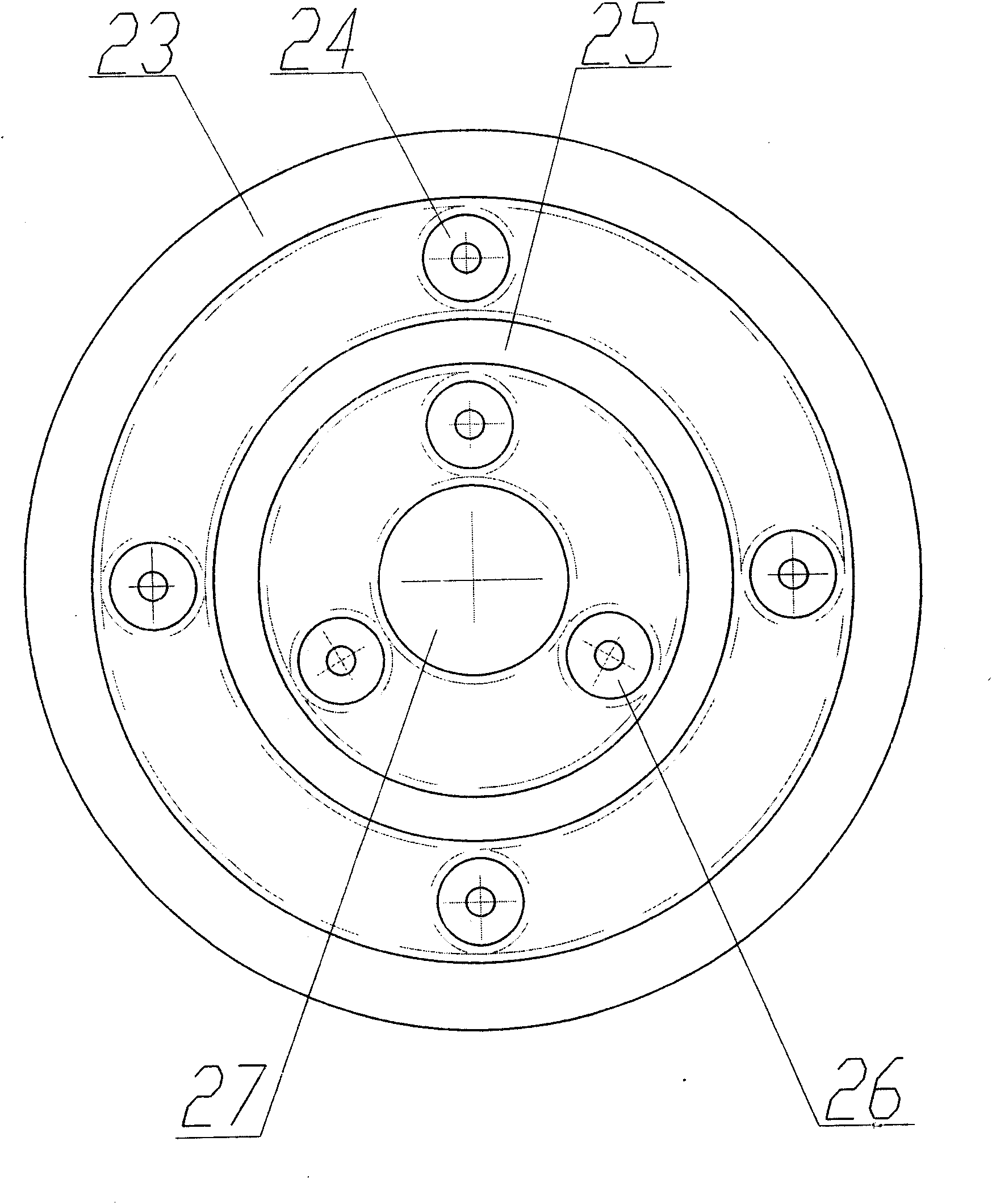 Double-layer planet gear train speed changer