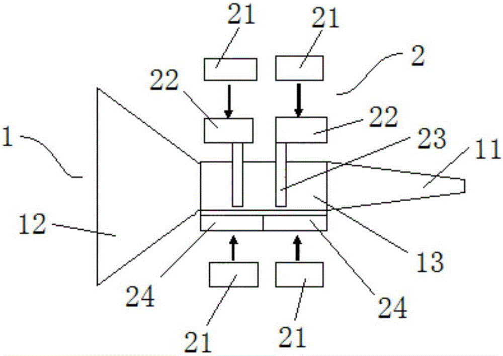 Noise and static pressure joint loading device