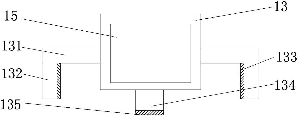 Grinding device in processing process of flange plate