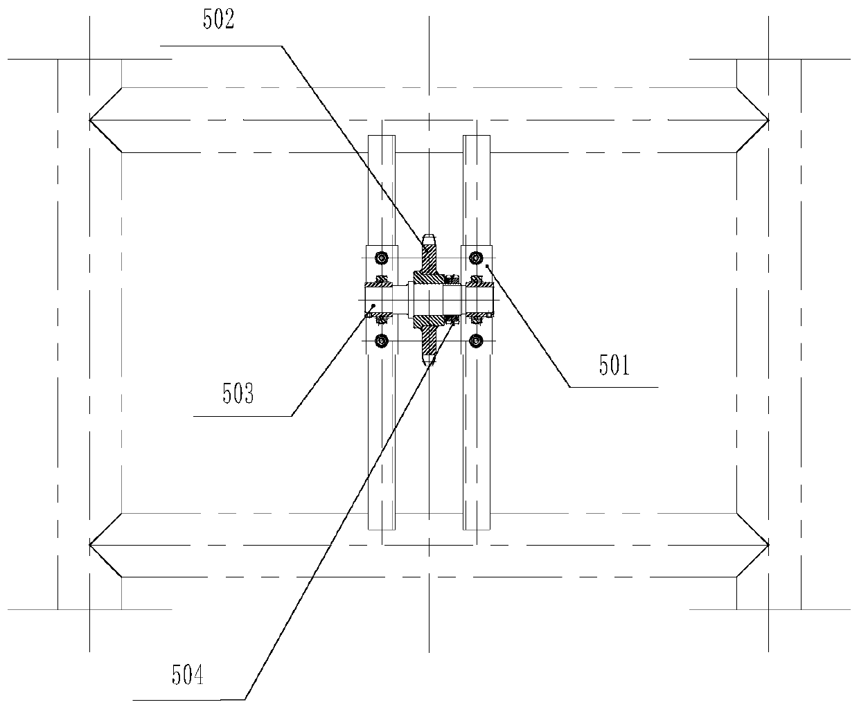 Crazy mouse amusement equipment lifting traction device