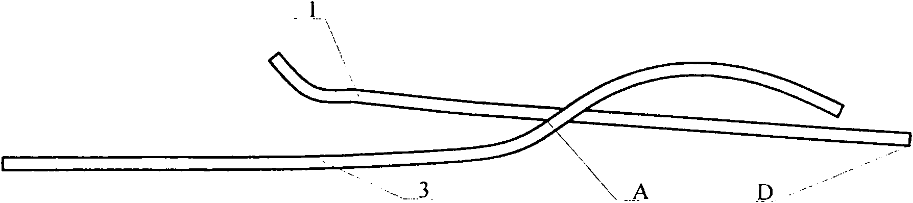 Device for folding tissue paper of tissue paper making machine