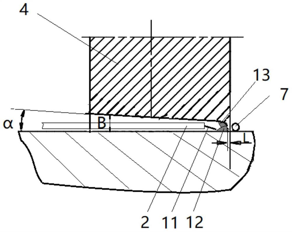 Efficient horizontal position welding process method for pumping storage seat ring fixed guide vane