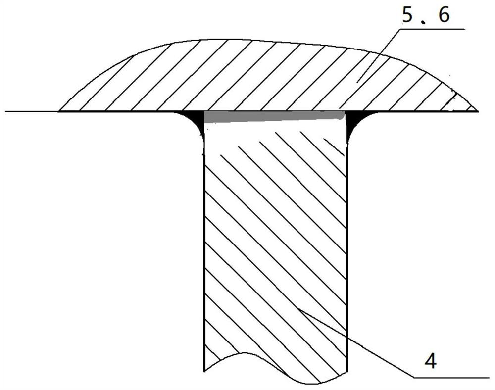 Efficient horizontal position welding process method for pumping storage seat ring fixed guide vane