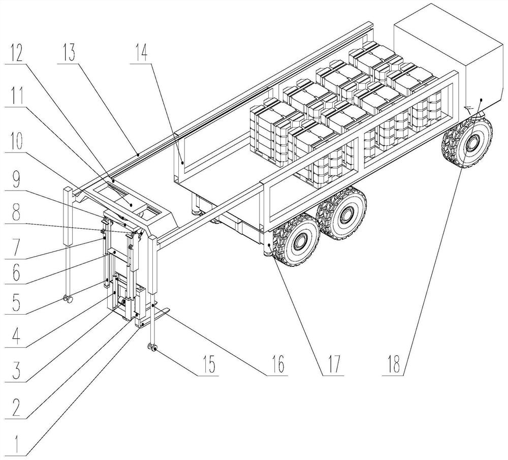 Transport vehicle capable of automatically loading and unloading goods