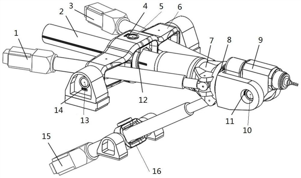 Series-parallel robot error online compensation system and method based on coarse interpolation