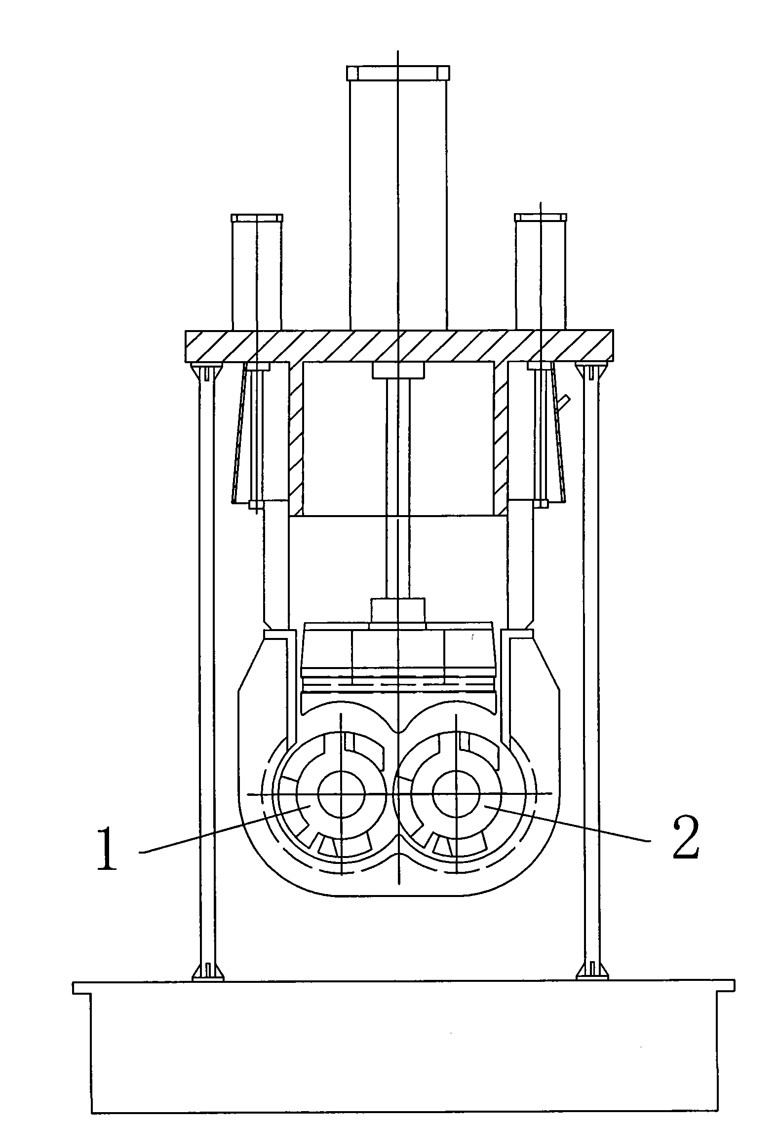 Stirring shaft of banburymixer