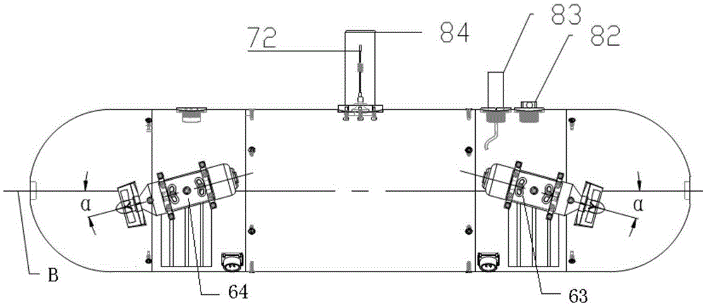 Quad-rotor mini-type underwater vehicle