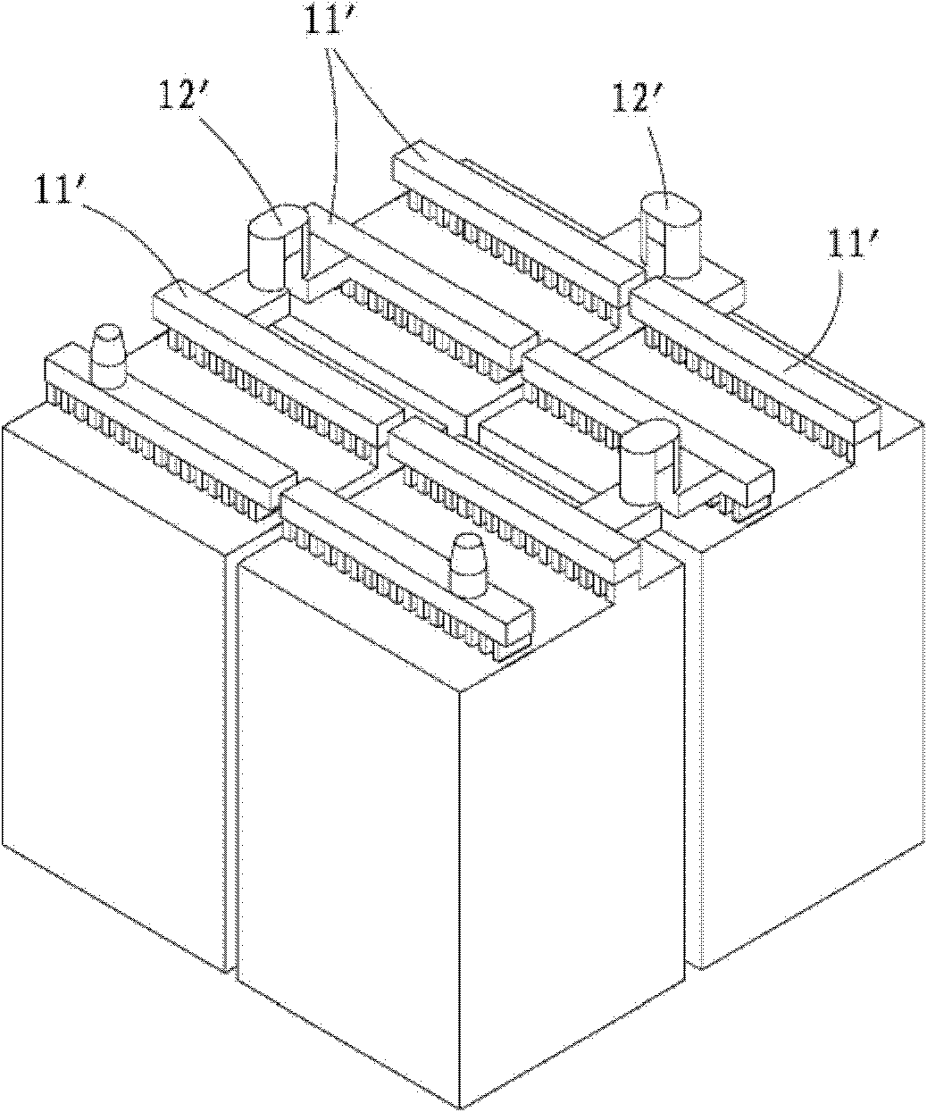 Unpaired weldment lead-acid battery pack