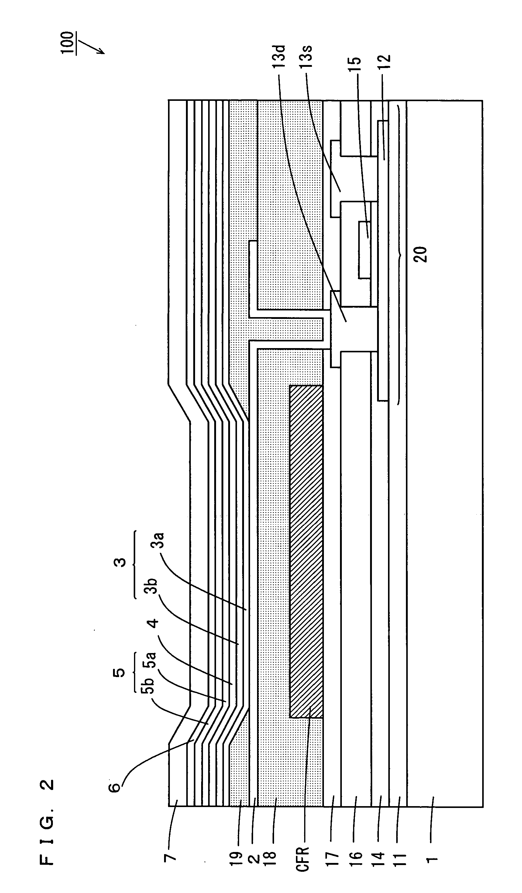 Organic electroluminescent display