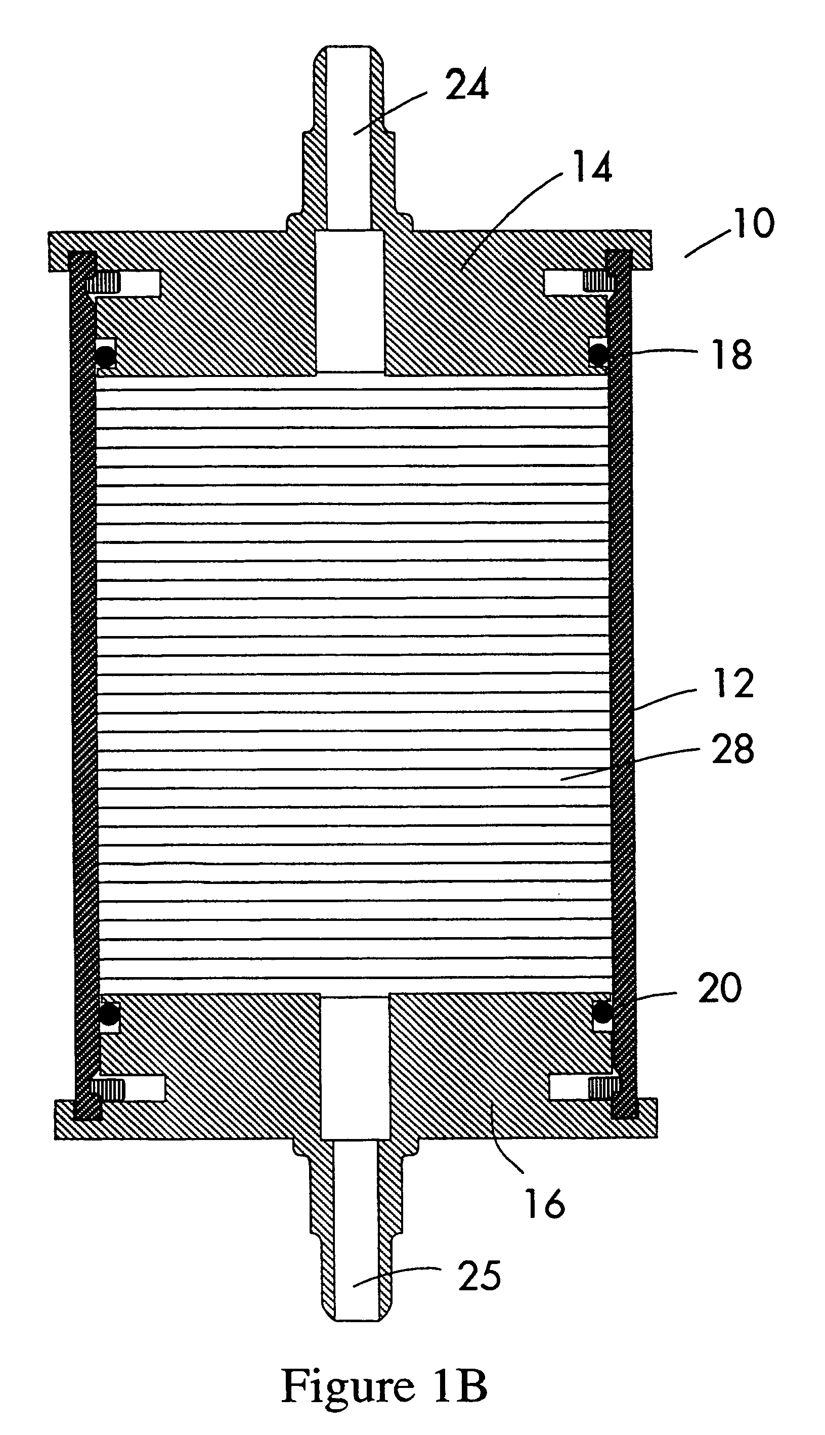 Filtration cartridge and process for filtering a slurry