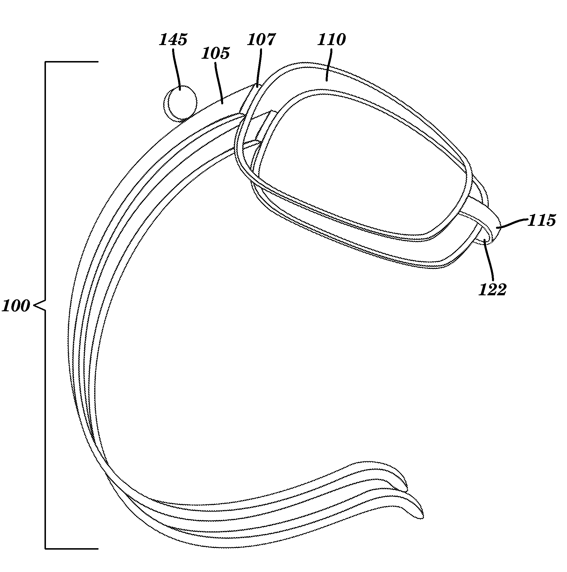 Eyewear frame and storage mechanism