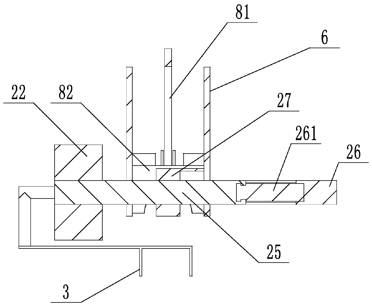 A cable snow removal device