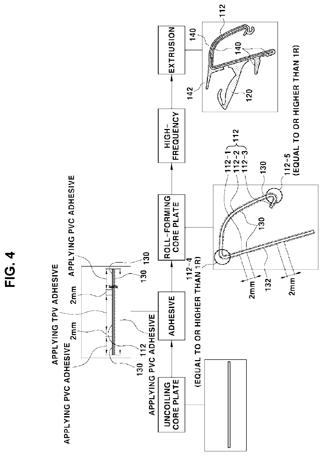 Door outside belt for vehicle