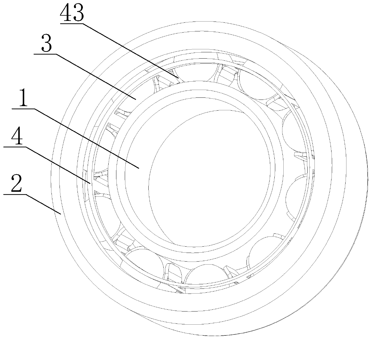 Cylindrical roller bearing and retainer treatment process thereof