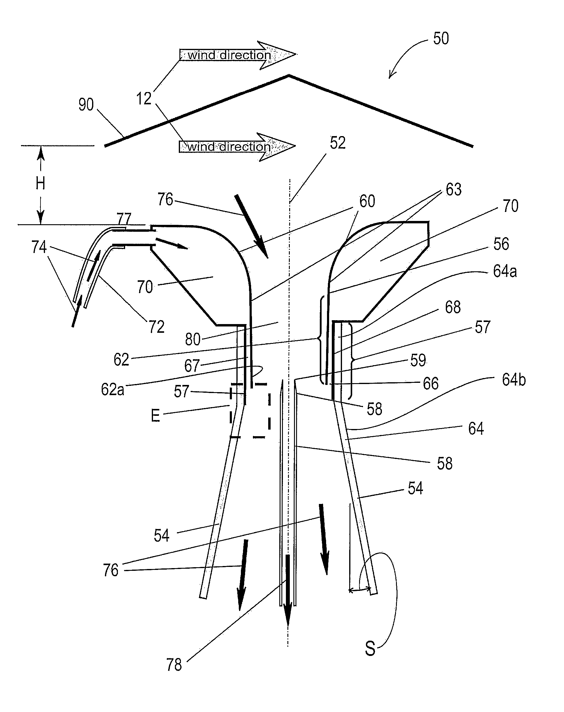 High-efficiency air intake for aerosol air samplers