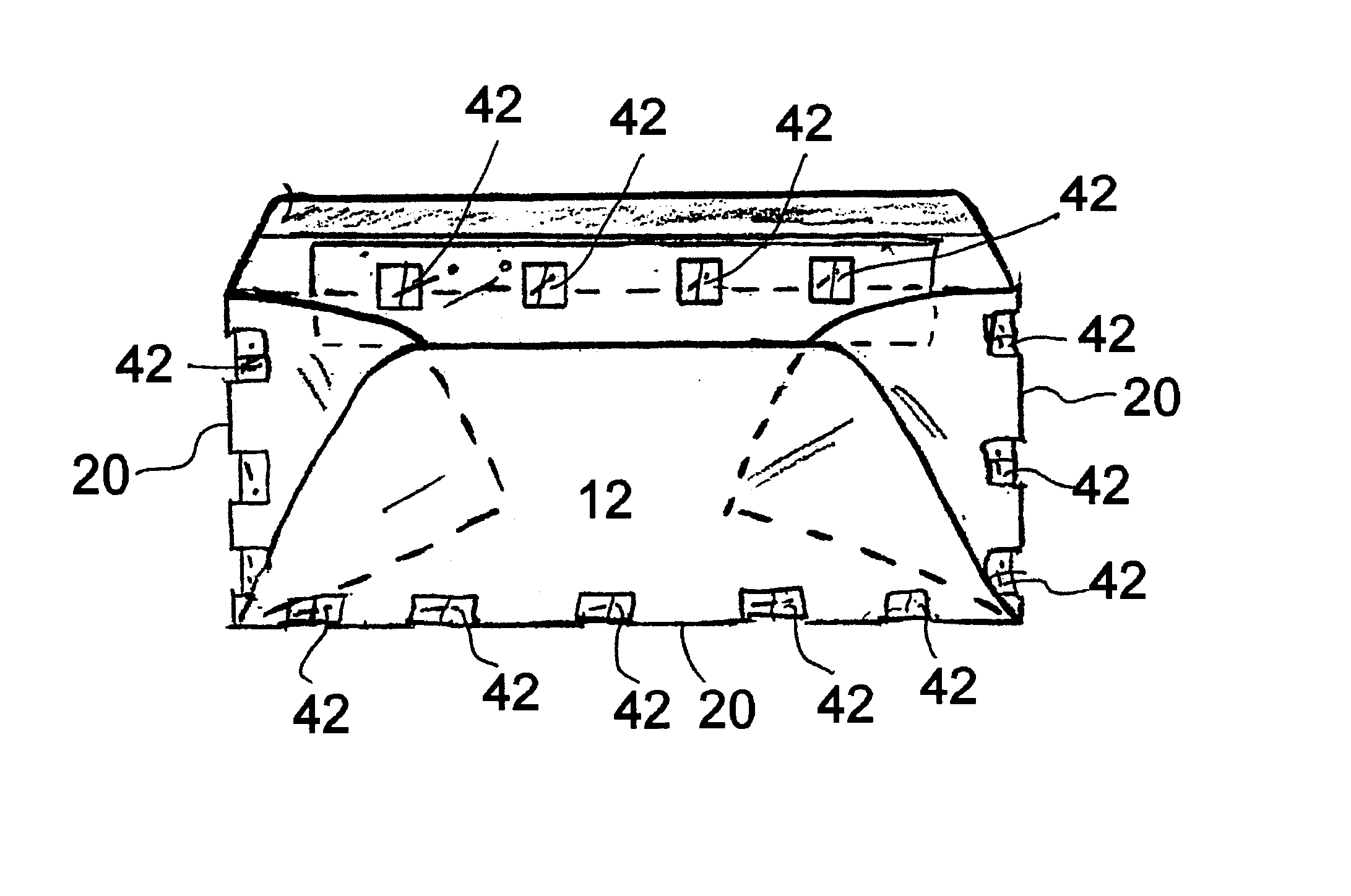 Mail container with contaminant indicator