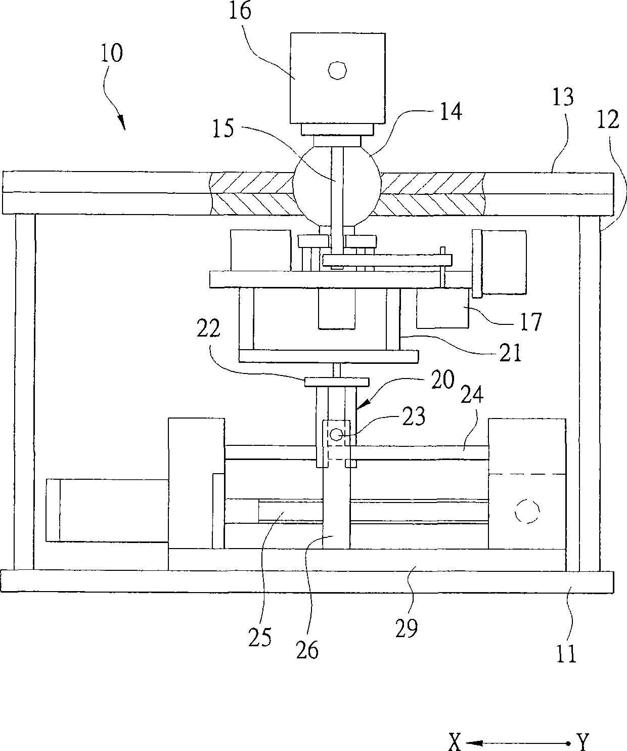 Dip angle regulating device