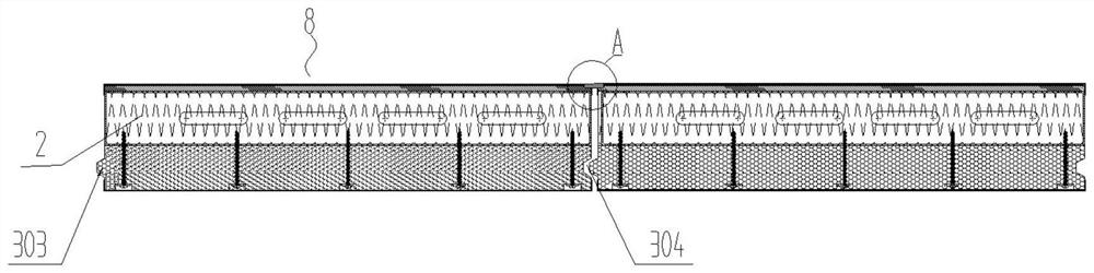 Assembly type wall unit connecting plate body structure